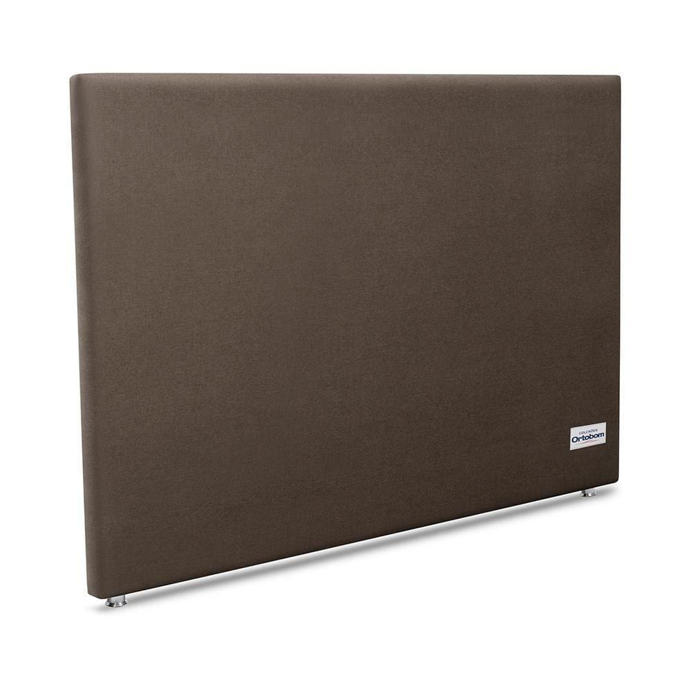 Cabeceira Sena Linho Marrom Casal 12x140x125 Linho