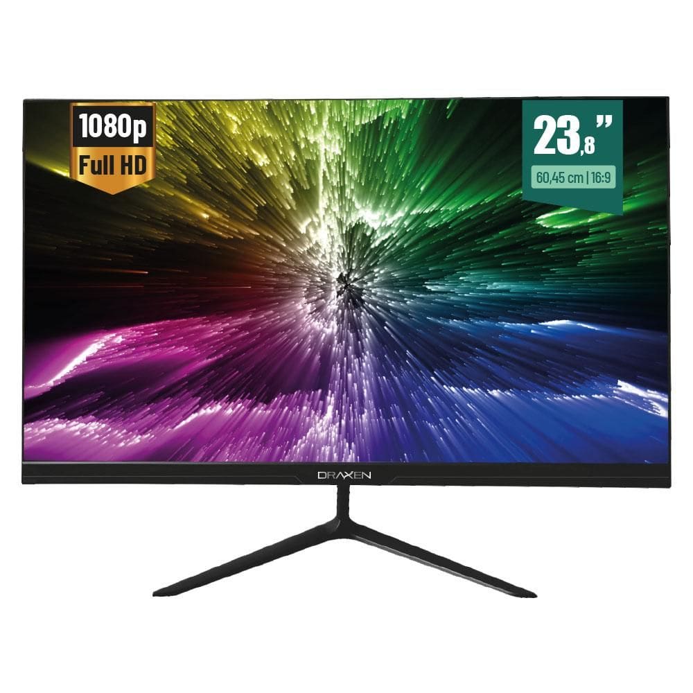 Monitor 23.8` Gamer 165Hz Full HD, 1ms, Sem Borda - DRAXEN