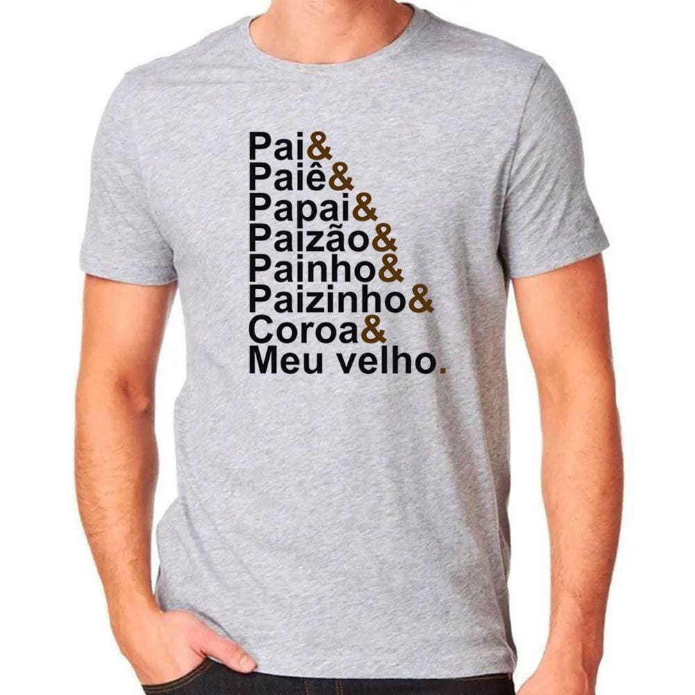 Camiseta dia dos pais tshirt camisa moda top