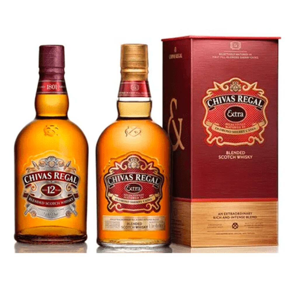 Whisky Chivas Escocês 12 750ml + Chivas Regal 13 750ml