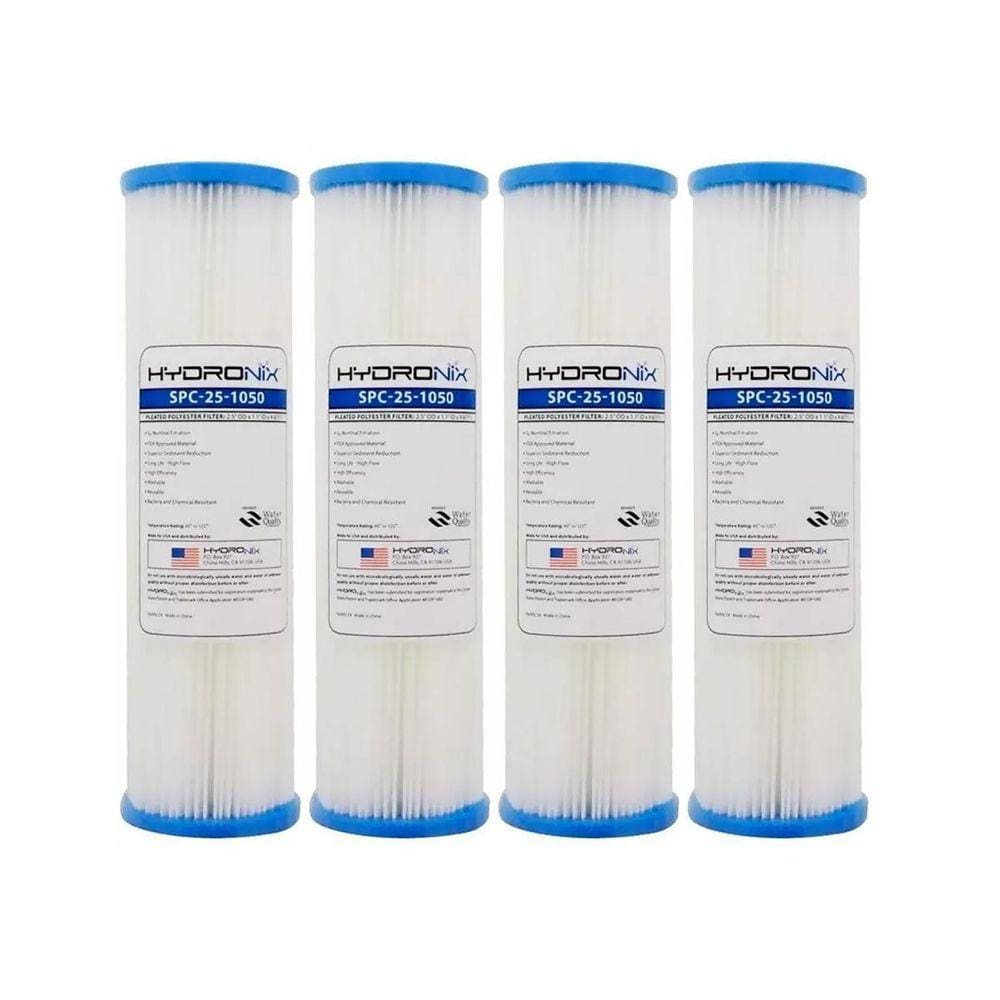 4 Refil Plissado Hydronix Cavalete Lavável 10 50 Micras