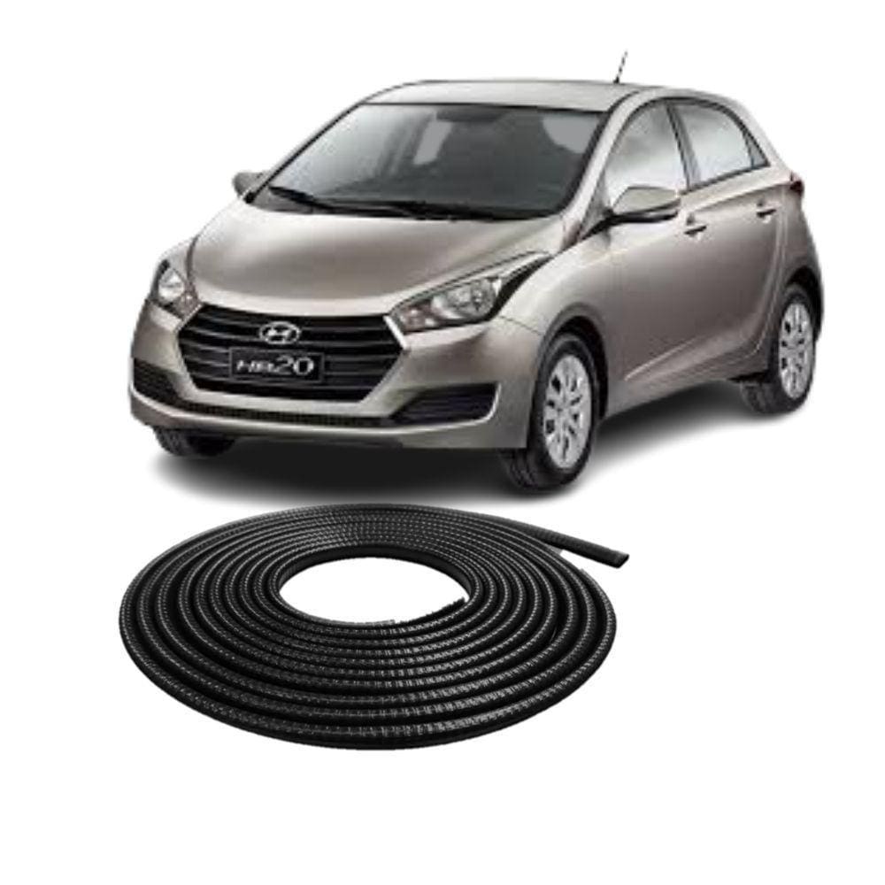 Borracha Protetora Borda Porta Preta Hb20 Sedan 10m 7x14