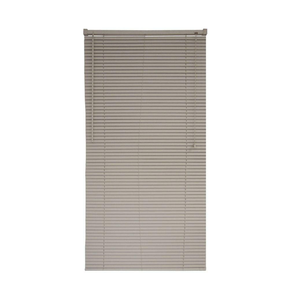 Persiana Horizontal PVC Café 120 (L) x 160 (A) Lâminas Resistentes Flexíveis C/ Kit de Instalação