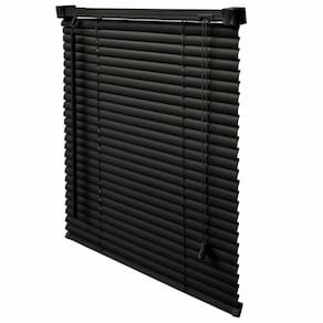 Persiana Horizontal PVC Preta 80 (L) x 220 (A) Lâminas Resistentes Flexíveis C/ Kit de Instalação