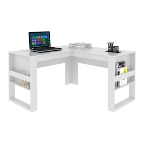 Mesa Escritório de Canto Multimóveis CR25042 Branca