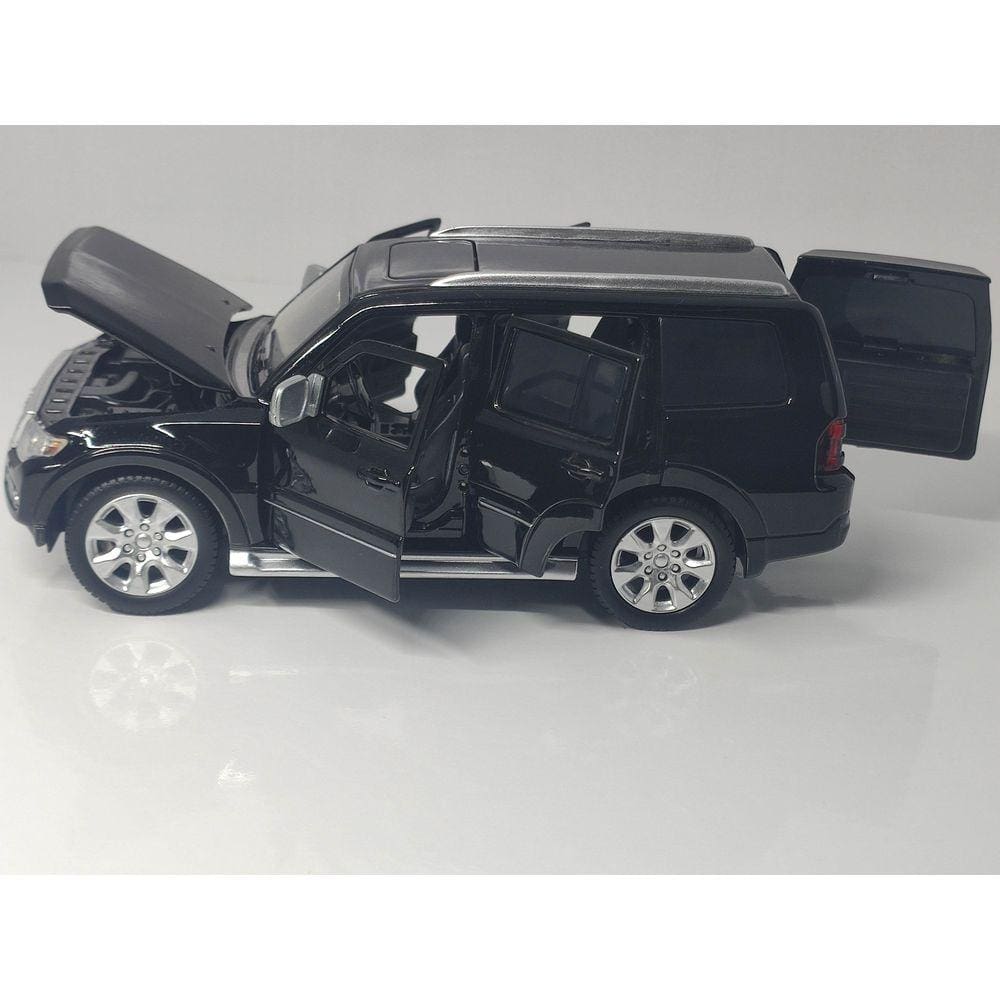 Miniatura Carro Mitsubishi Pajero 1:32 Abre 4 Portas Capo E Malas Acende Farol