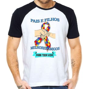Camiseta autismo melhores amigos tshirt autista familia