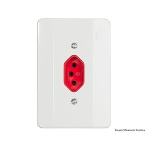 Tomada Mill Vermelha 2p+t C/pl 20a 250v 39263 C/10pcs