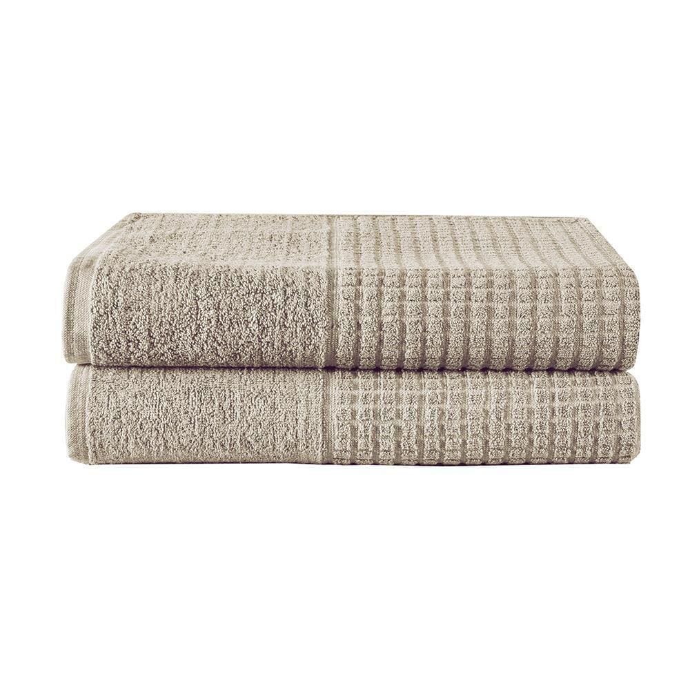 Jogo Toalhas De Banho Bege Paris 2 Peças