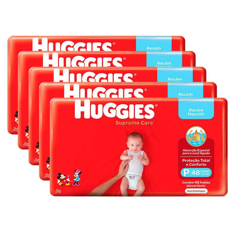 Fralda Huggies Supreme Care Kit P | Casas Bahia