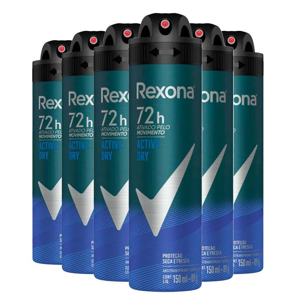 PACK DE 4 REXONA MOTIONSENSE DESODORANTE SPRAY PÓ MULHERES SECAS 150ml CADA  / 48h