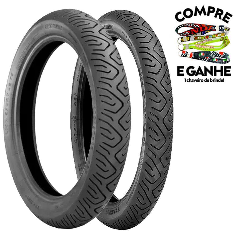 Pneu Moto Honda CG 160 Technic Aro 18 80/100-18 47P TL Dianteiro