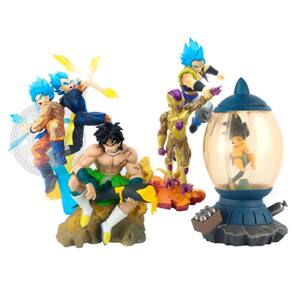 Kit 6 Bonecos Dragon Ball Z Goku, Brolly, Vegeta Sayajin