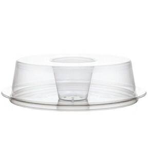Forma para pudim forneável com tampa grande 1.100ml Wer Pw-53 Twh caixa com 40 unidades