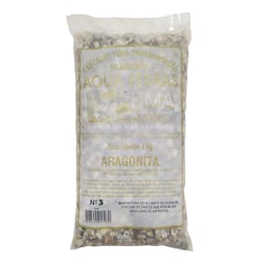 Substrato Aqua Pedras Aragonita N°3 -1kg Aquários e Jardins