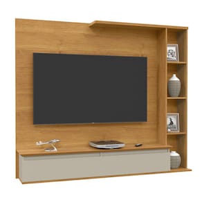 Painel TV até 55" Suspenso Sublime Cinamomo/Off White