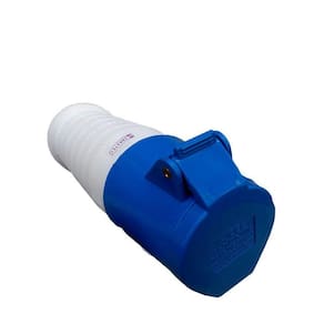 Tomada Industrial Pendente ou Acoplamento - 220V - Azul 3P+N+T de 9H - 220Vca - 32A Azul