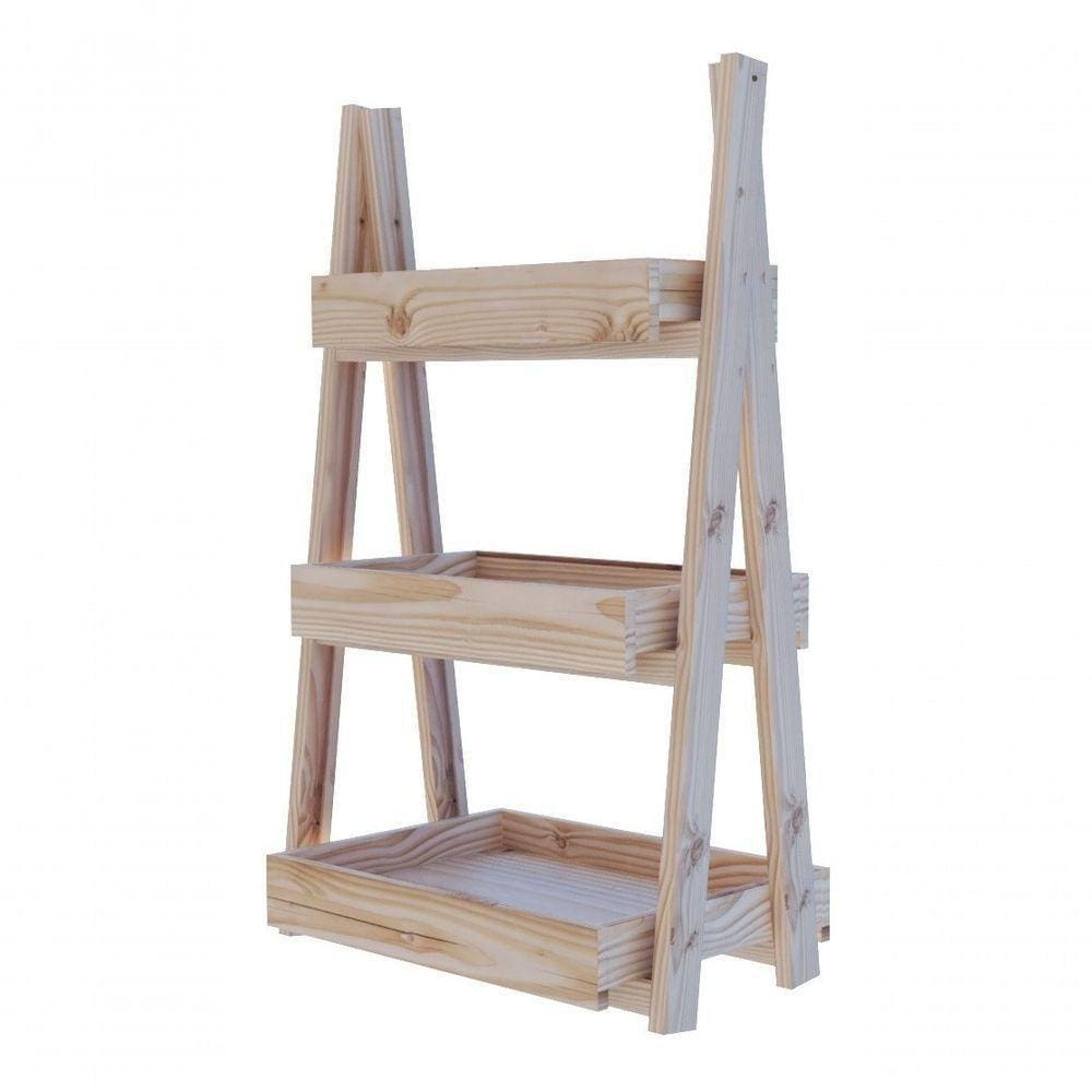 Organizador De Roupas Pinus 3 Prateleira