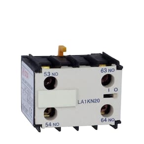 Bloco de Contato Auxiliar LA1KN - Para Linha de Contator Auxiliar ICA e Contatores CJX2-K Mini Contato Auxiliar LA1KN20 - 2NA