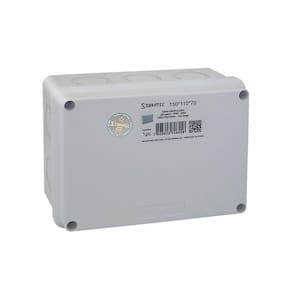 Caixa Plástica Bege Multiuso Caixa 150x110x70mm