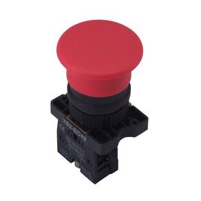 Botão de Emergência Modelo Plástico XB2-EC42 Vermelho sem Trava - 1NF