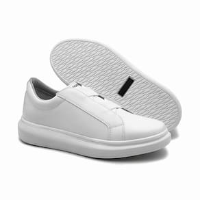 Tênis Casual Masculino Elástico Liso Versátil Conforto Leve