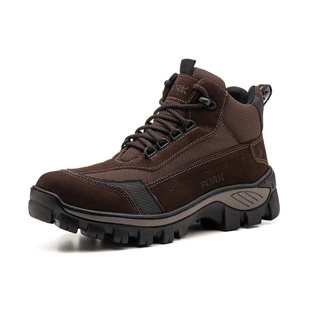 Bota Adventure Couro Masculina Conforto Resistente Trekking