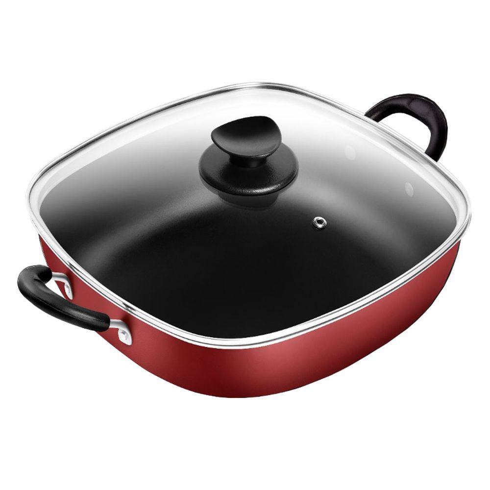 Frigideira Wok Quadrada 2 Alças N°29 Antiaderente Gourmet Patolux