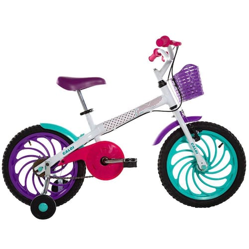 Bicicleta Infanto Juvenil Caloi Barbie Aro 20 - Branco