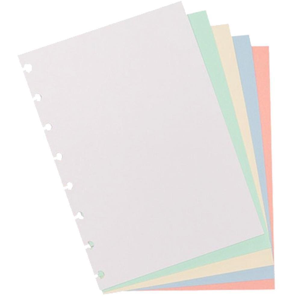 Bloco Folhas Refil Colorido Liso Médio Caderno Inteligente