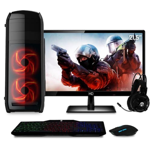 Computador Gamer Completo com Monitor Full HD 21.5" Intel Core i5 8GB HD 1TB (Nvidia Geforce GT) Kit gamer com mousepad EasyPC Light Menor preço em Computador Gamer Completo com Monitor Full HD 21.5" Intel Core i5 8GB HD 1TB (Nvidia Geforce GT) Kit gamer com mousepad EasyPC Light