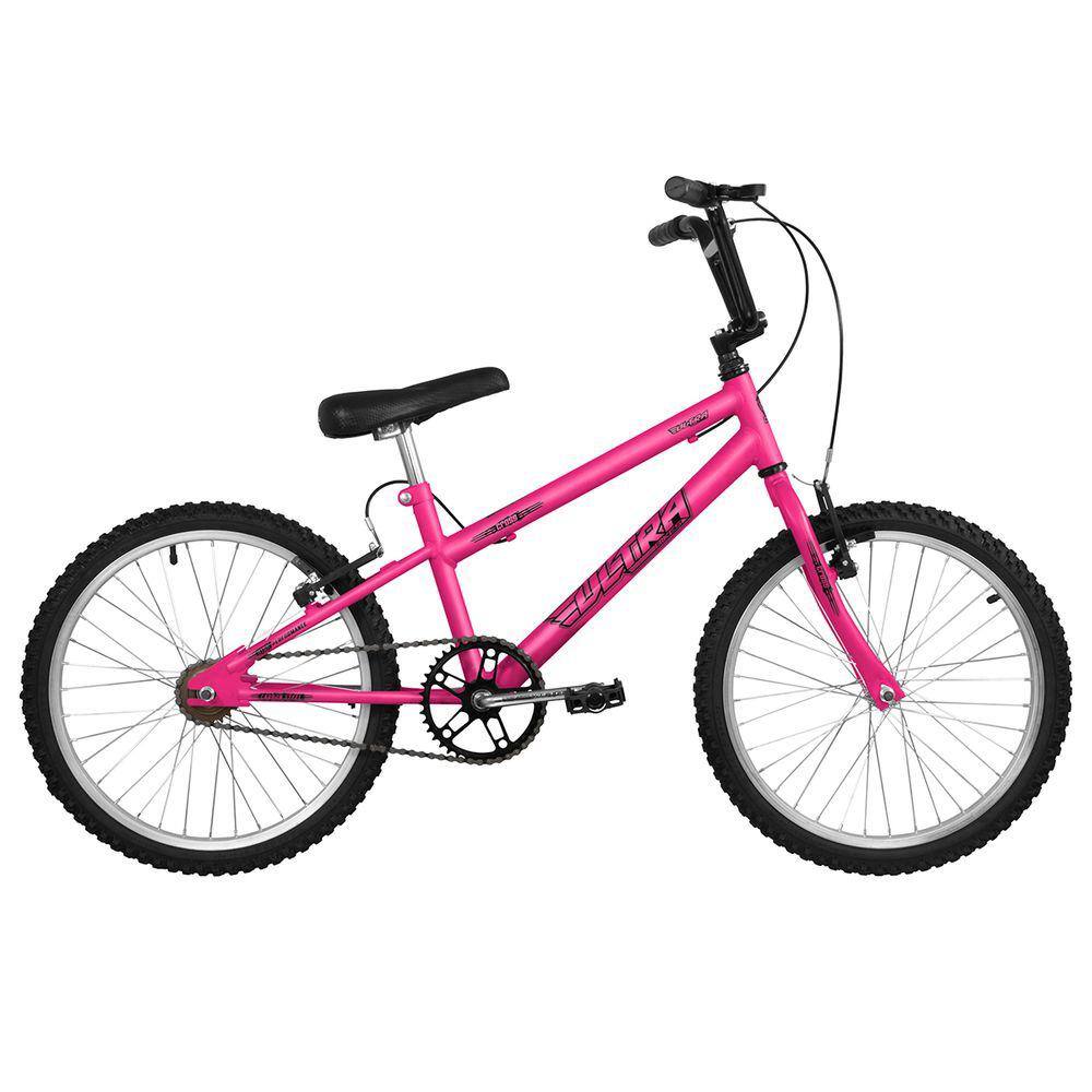 Bicicleta Status Belíssima Aro 20 1V V-Brake Rosa Barbie