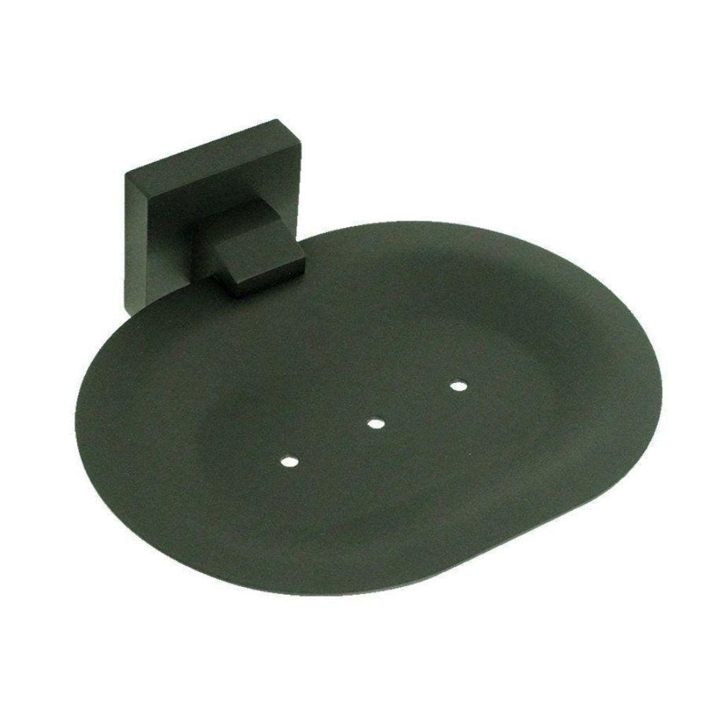 Porta Sabonete De Parede Italy Line Eterna Black Inox