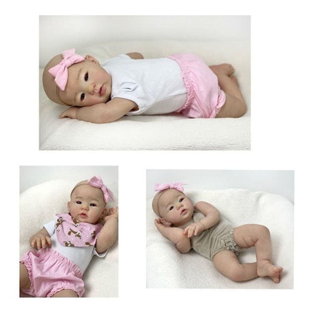 Bebe Reborn Boneca Carequinha Realista Corpinho Em Tecido