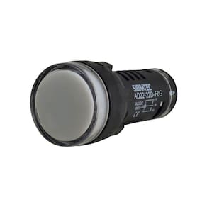 Sinaleiro Bicolor Para Painel em LED Tamanho de 22mm - Modelo AD22-22D RY Vermelho e Amarelo em 220Vca