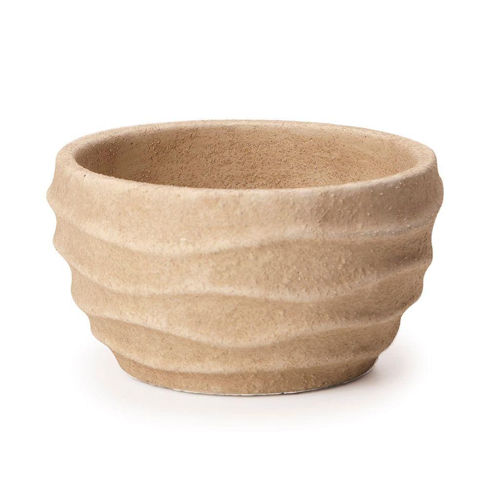 Cachepot em Cimento Bege - 10x23