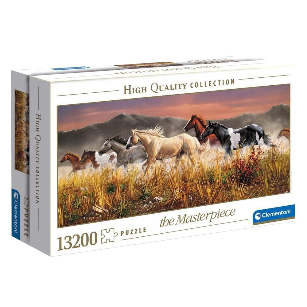 Puzzle 13200 peças Cavalos Selvagens - Clementoni