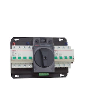 Chave de Transferência Automática Rede x Gerador Modelo 4 Polos HYCQ5 - Atua Sob Carga Transf. Aut. 63A - Sob Carga