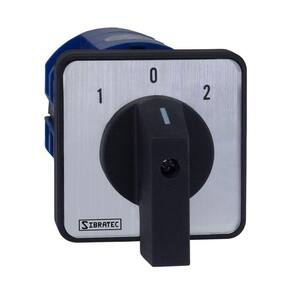 Chave de Transferência Rede x Gerador ou p/ Reversão 4 Polos -3 Posições -LW28- Para Porta de Painel Transf. Manual de 25A Tetrapolar.