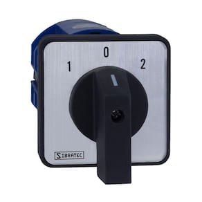 Chave de Transferência Rede x Gerador ou p/ Reversão 4 Polos -3 Posições -LW28- Para Porta de Painel Transf. Manual de 63A Tetrapolar.