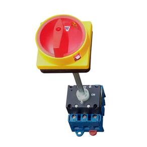 Chave Rotativa Para Porta de Painel Liga/Desliga Tripolar D11-Haste de 150mm-Encaixe Trilho Din Liga / Desliga Porta de Painel de 63A.