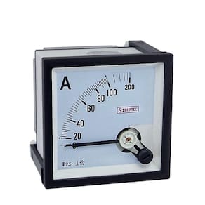 Amperímetro Analógico 72x72mm Medição Direta 100A