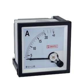 Amperímetro Analógico 96x96mm Medição Direta 20A