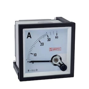 Amperímetro Analógico 72x72mm Medição Direta 30A
