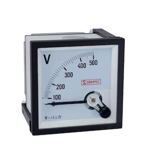 Voltímetro Analógico 72x72mm Modelo Até 500Vca