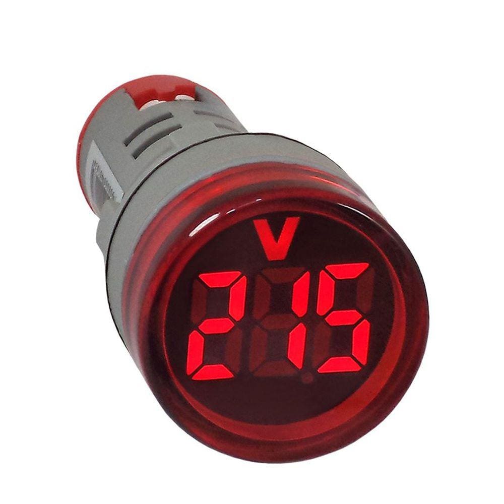 Voltímetro Digital AD22 de 20-500Vca Vermelho