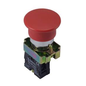 Botão de Emergência Modelo Metálico XB2-BC42 Vermelho sem Trava - 1NF