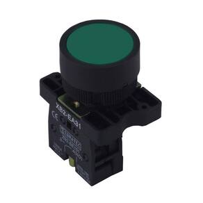 Botão de Impulso Plástico com Bloco Removível XB2-EA31 Verde - com 1NA