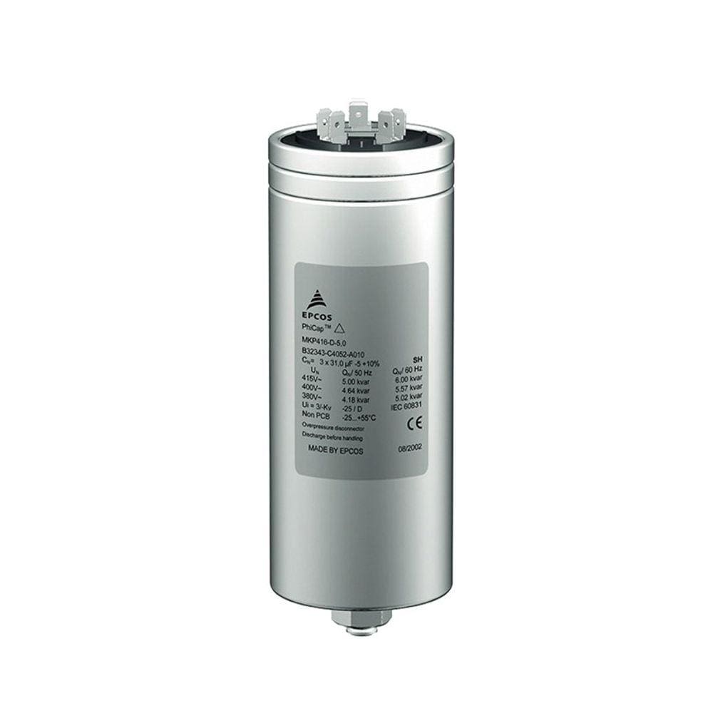 Capacitor Trifásico para Correção de Fator de Potência em 380Vca 5,0Kvar