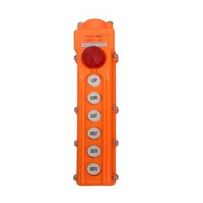 Botoeira Industrial para Talha Modelo COB63H com 6 Botões + Botão de Emergência